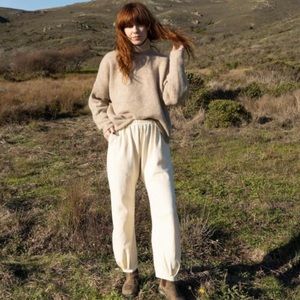 Longway Knit Surf Pant Natural Small